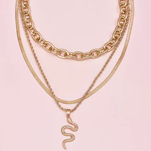 Layered Snake Necklace