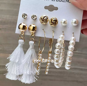 Tassel earring Set