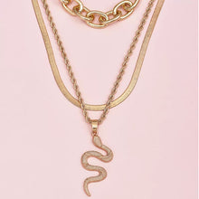 Load image into Gallery viewer, Layered Snake Necklace
